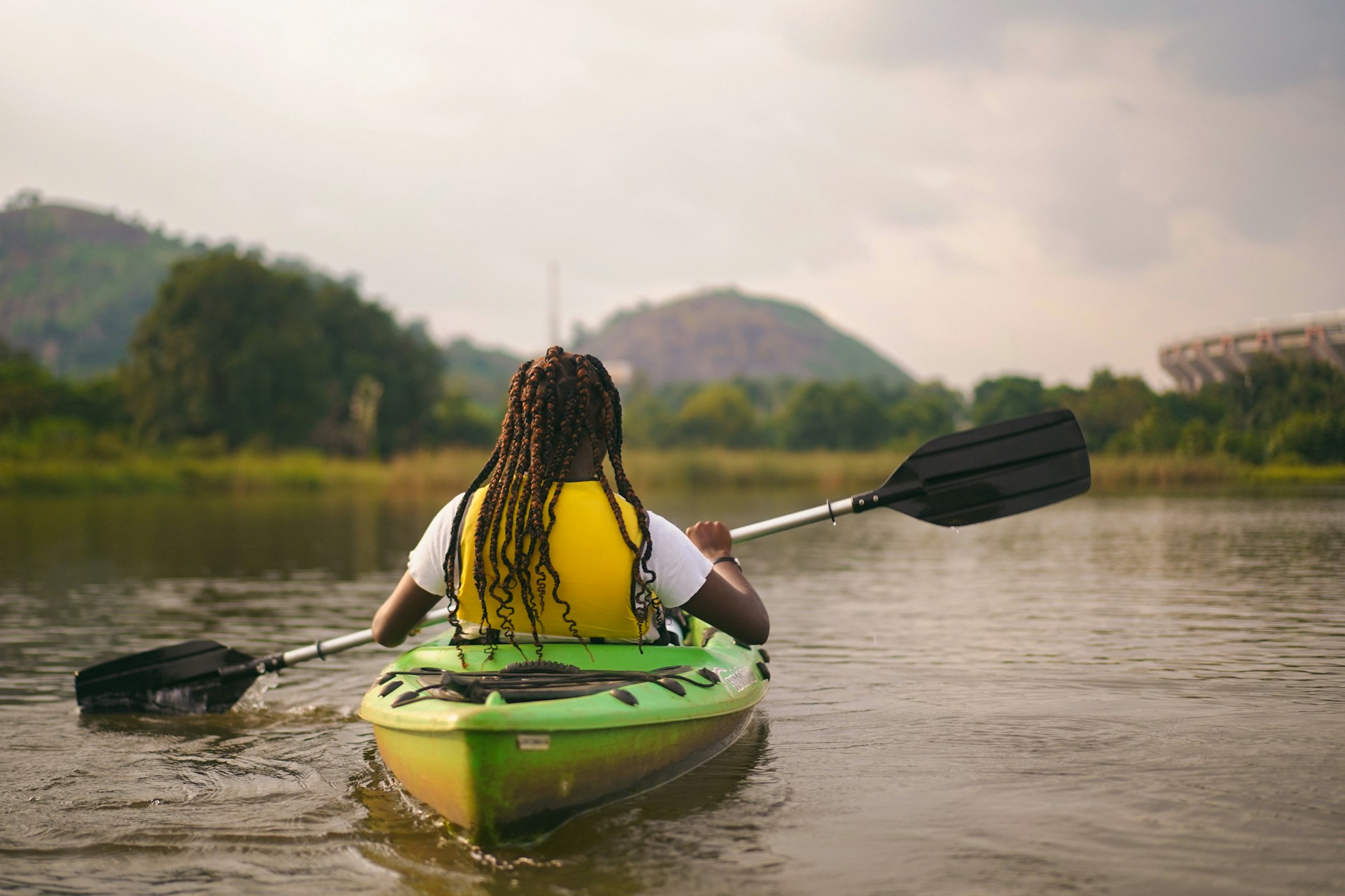 woman in a kayak |