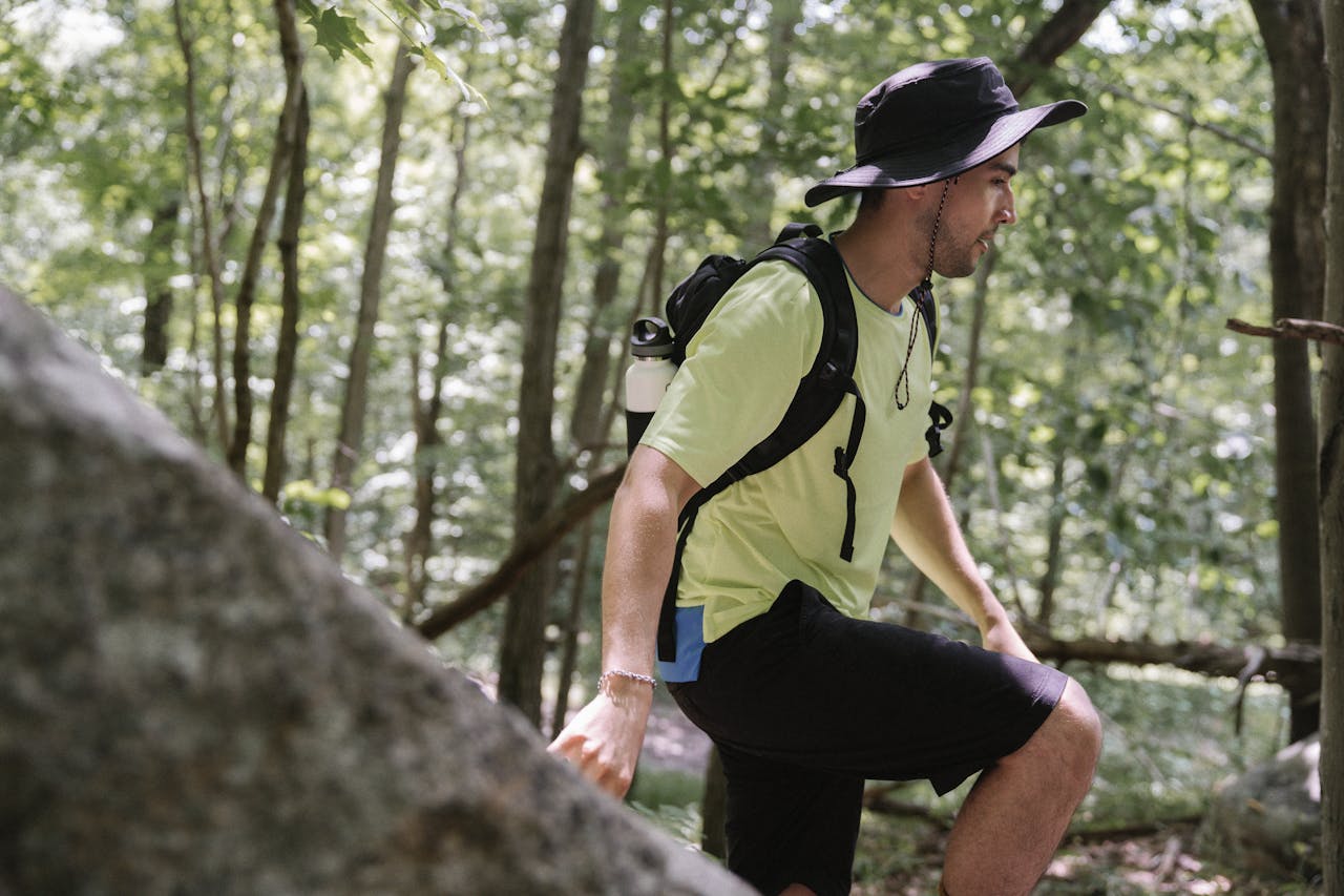 man backpacking | 