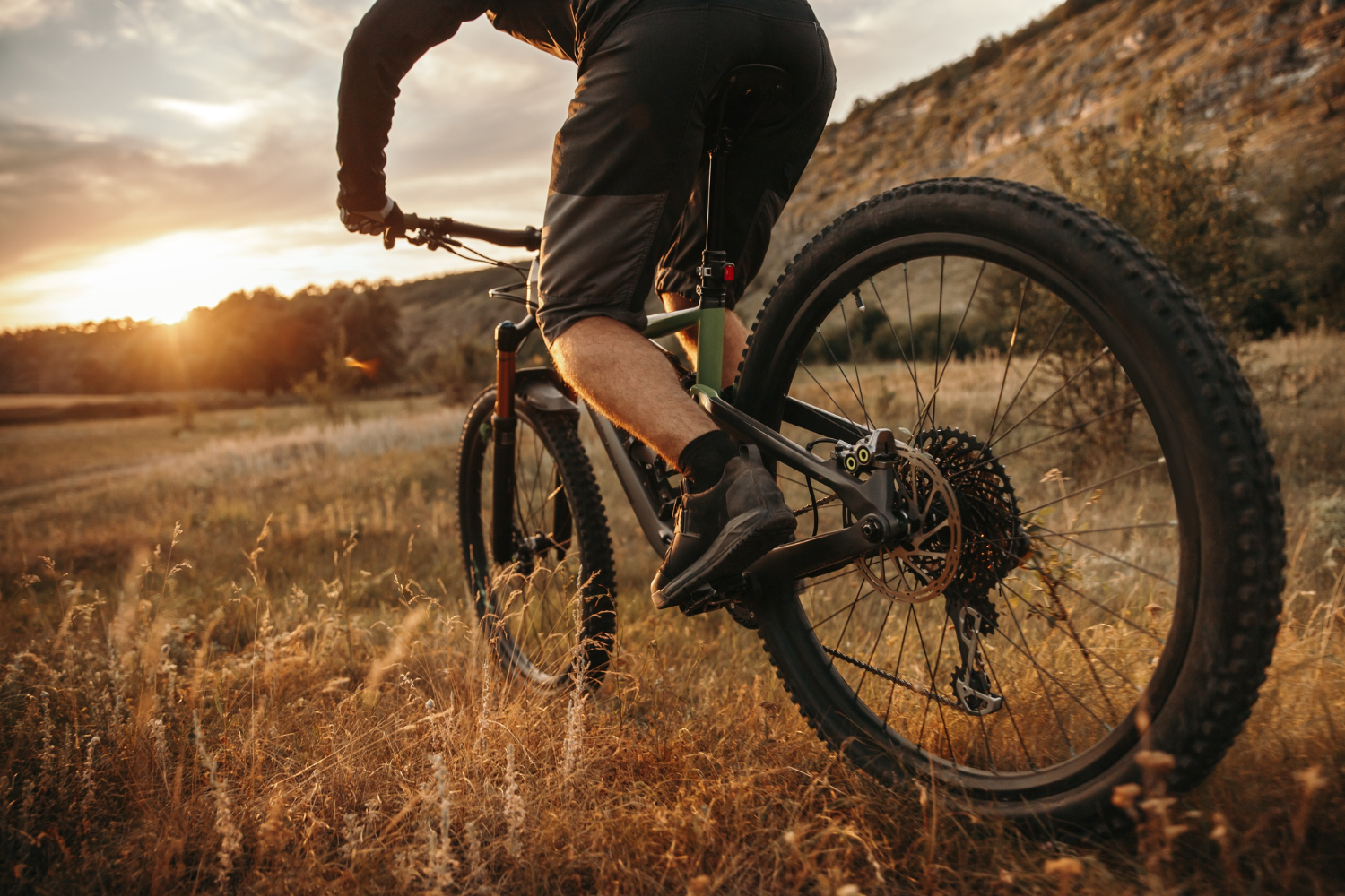 man mountain biking |